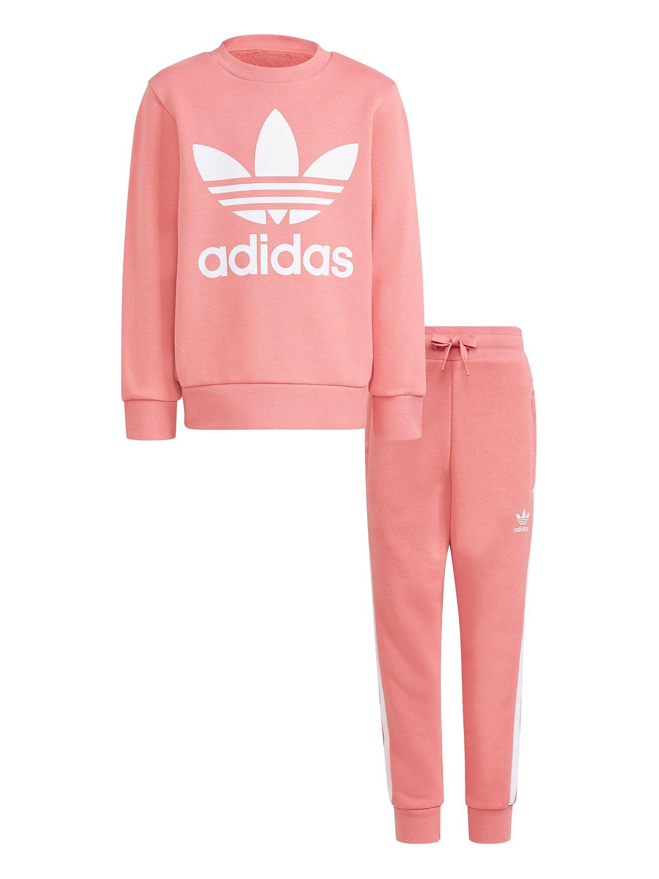 womens adidas tracksuit sets pink