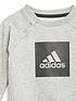  image of adidas-infant-3-stripe-logo-jogger-set-greyblacknbsp