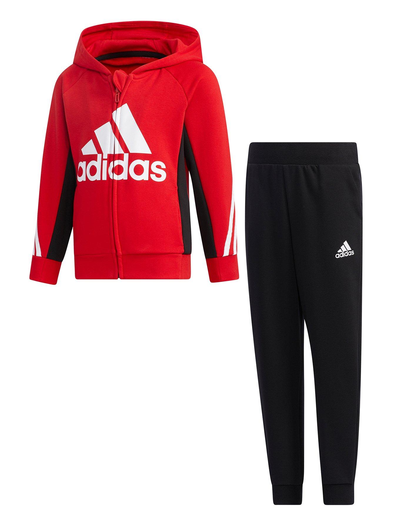 adidas baby tracksuit red