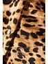 quiz-leopard-gold-foil-wrap-short-dress-brownnbspoutfit
