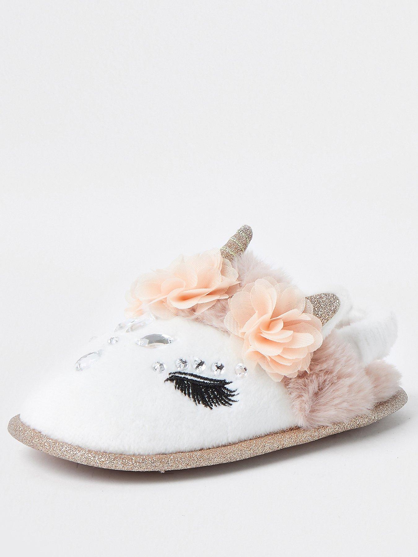river island pink slippers