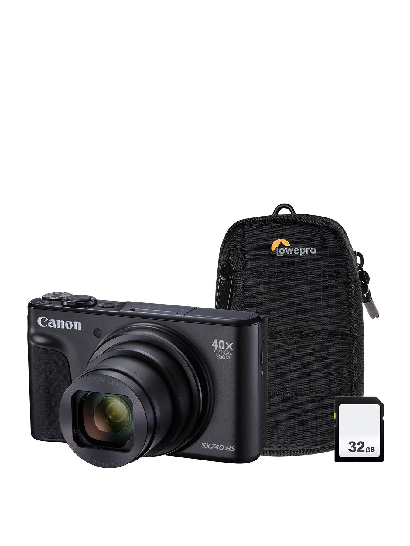 Canon PowerShot SX740 HS Camera Kit inc 32GB SD Memory Card and Case