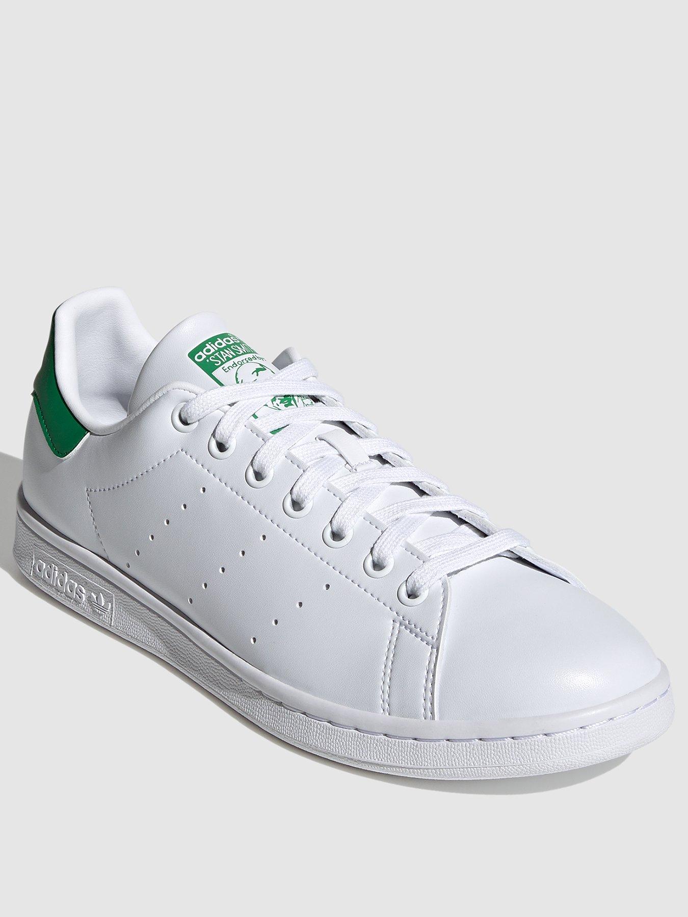 Buy adidas Originals Mens Stan Smith Trainers White/Green