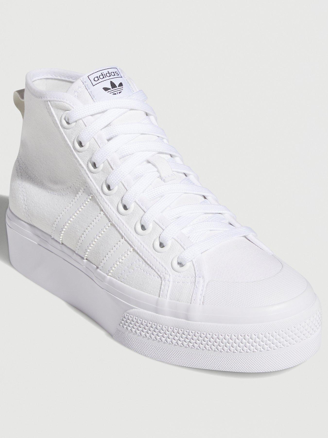 White adidas hot sale nizza trainers