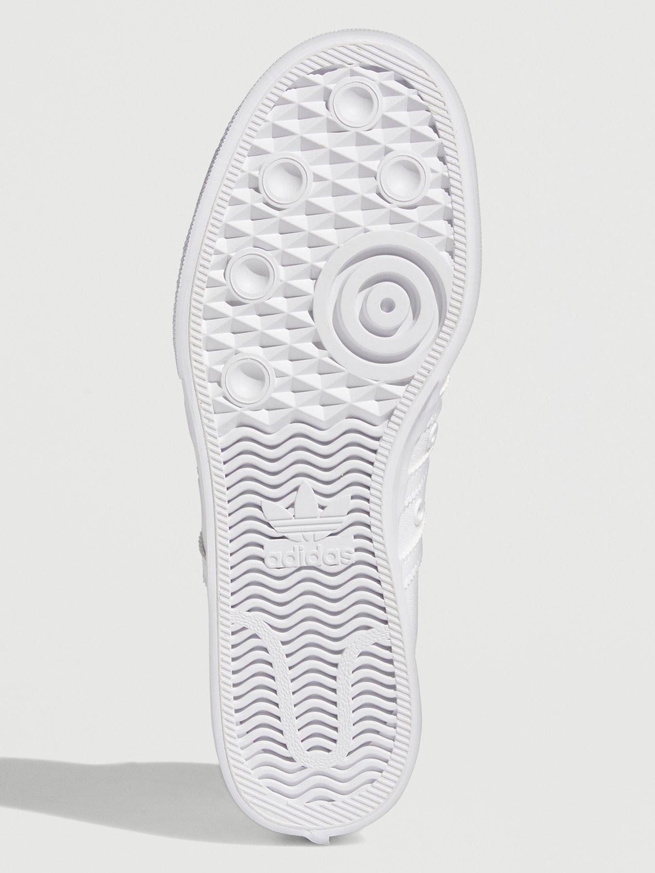Image 5 of 6 of adidas Originals Womens Nizza Platform Mid Trainers - White