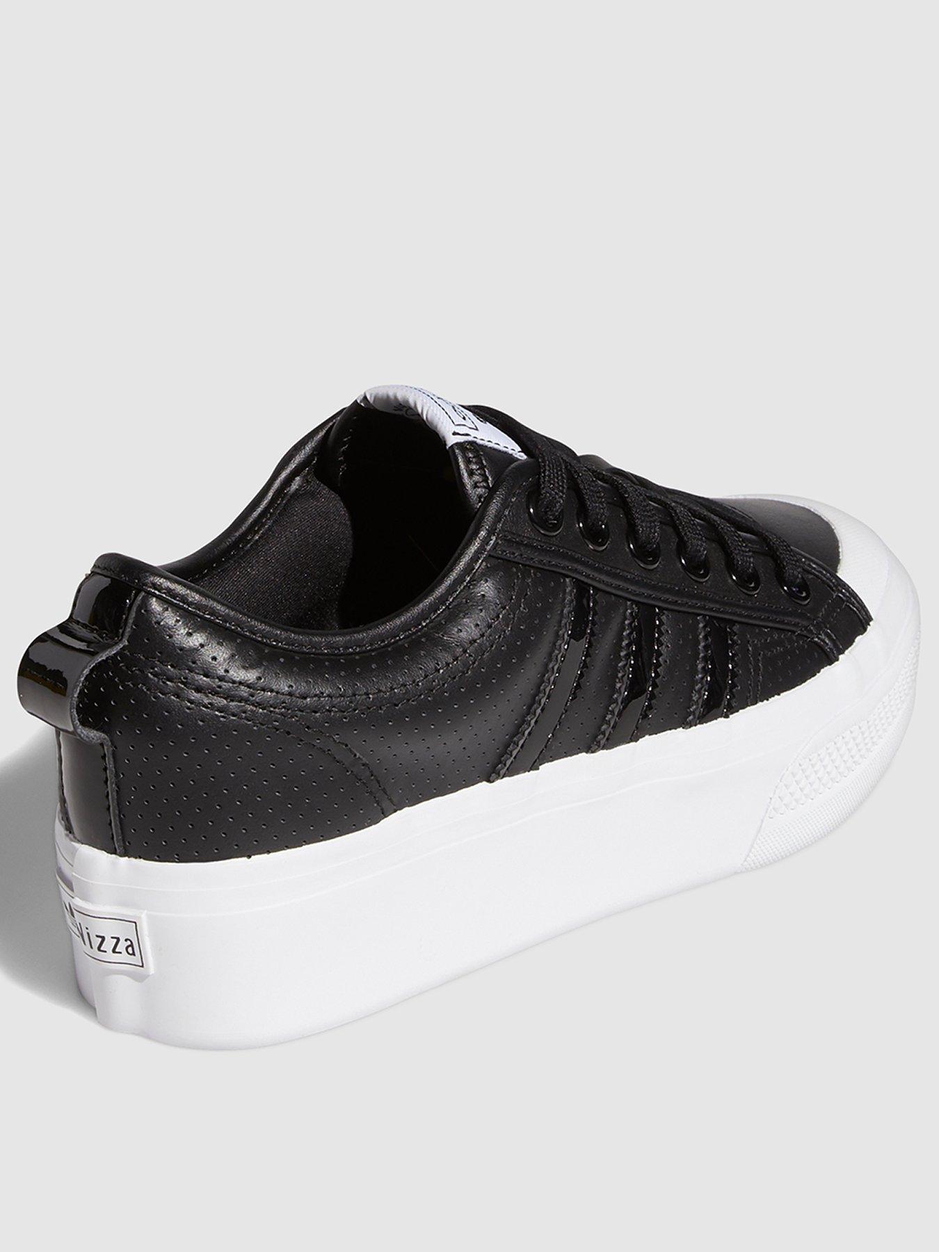 adidas leather platform trainers