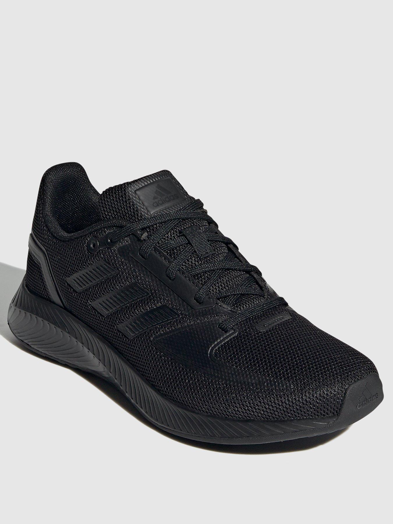 women's all black adidas trainers
