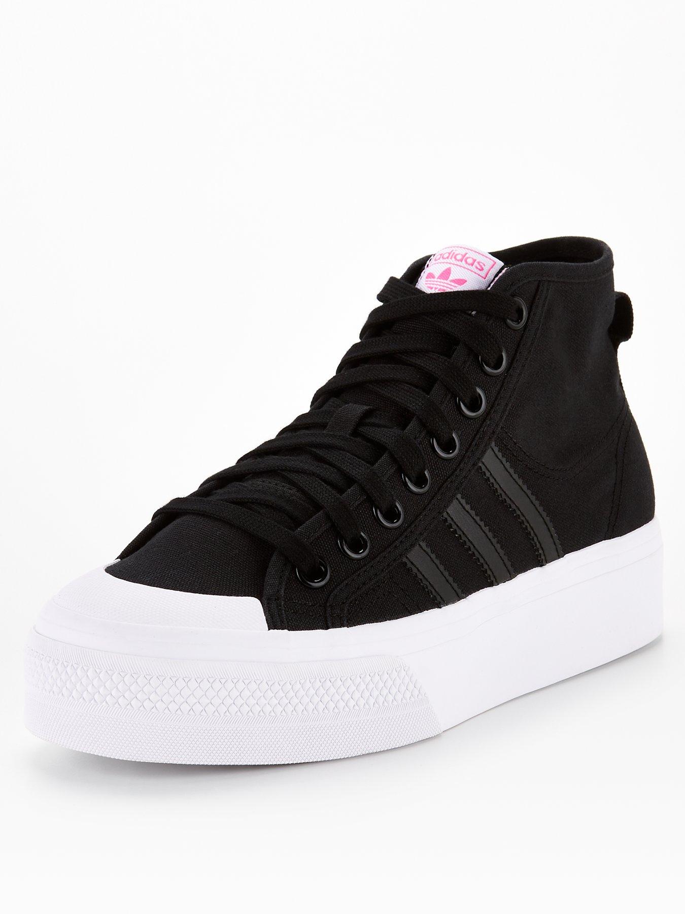 womens black adidas trainers uk