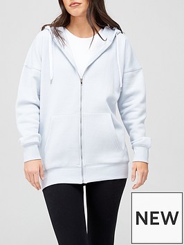marl oversized zip