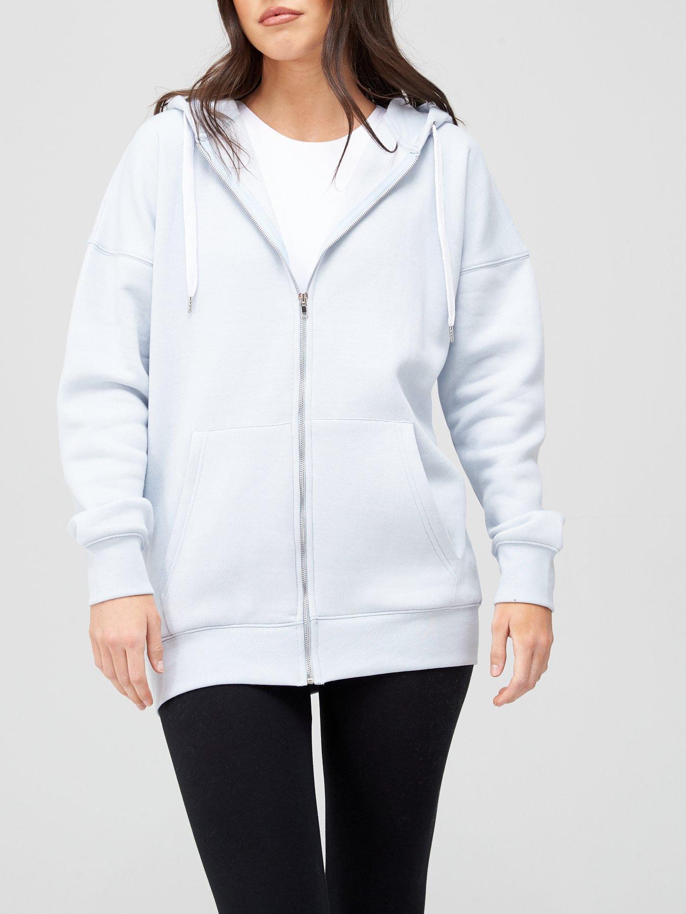 marl oversized zip