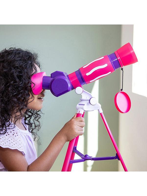 Image 4 of 6 of LEARNING RESOURCES Geosafari Jr. My First Telescope (pink)