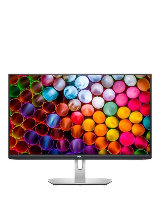 front image of dell-s2421h-238in-full-hd-monitor--nbspipsnbsp4msnbsp75hznbspamd-freesyncnbspbuilt-in-speakers-silver