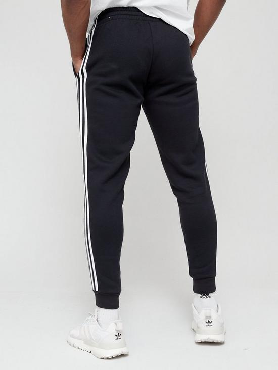 stillFront image of adidas-3-stripe-fleece-pants-black