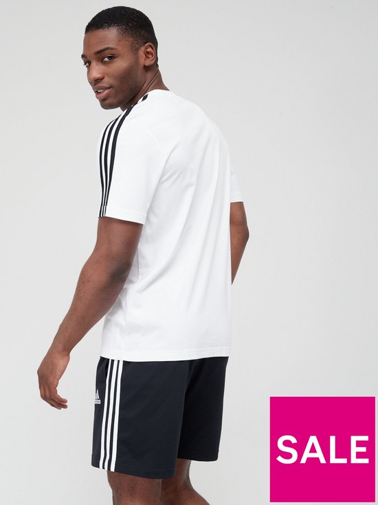 stillFront image of adidas-3-stripes-t-shirt-whiteblack