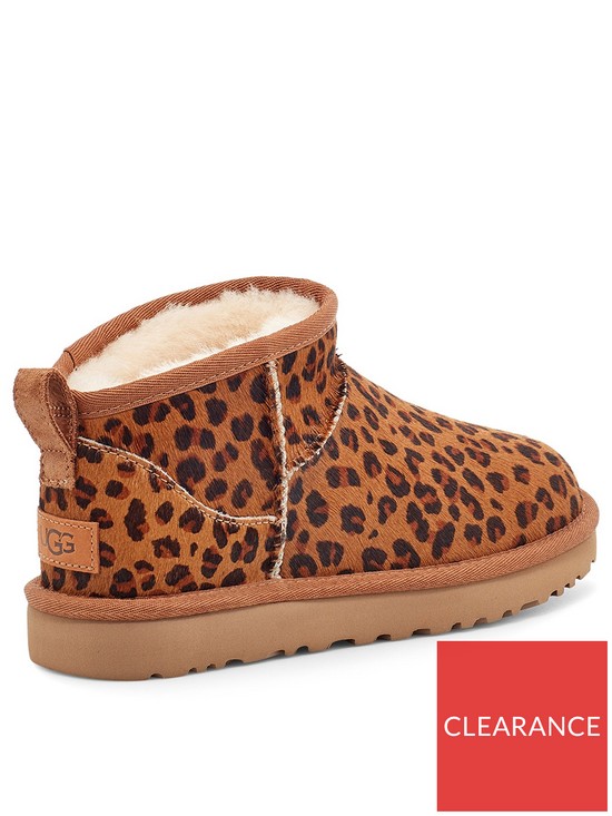 stillFront image of ugg-classic-ultra-mini-ankle-boot-leopard