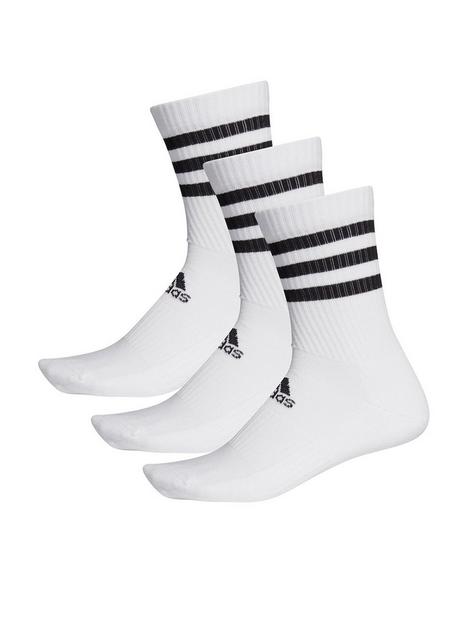adidas-3-stripe-cushion-crew-3-pack-white