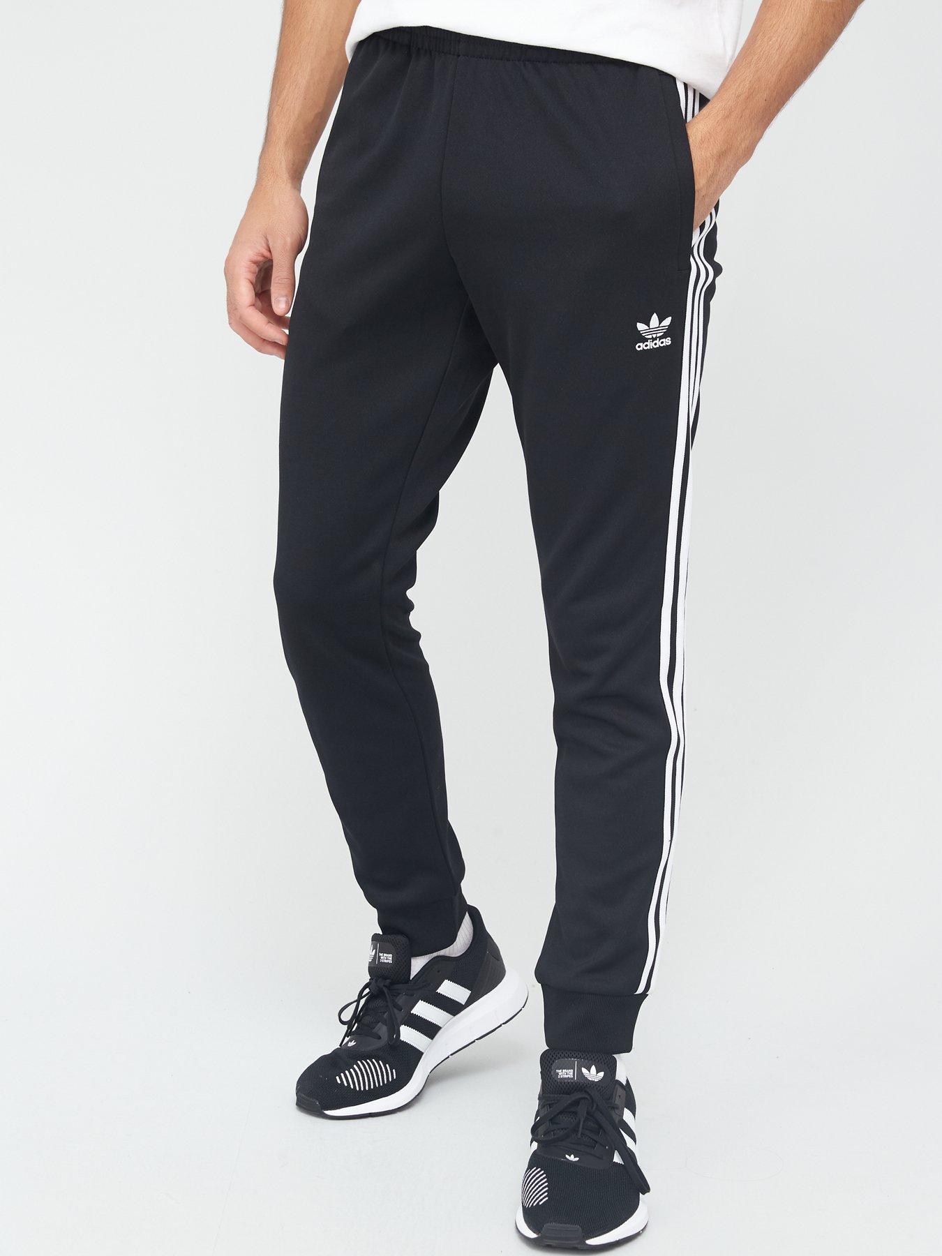 adidas Originals Superstar Track Pants Black/White | very.co.uk