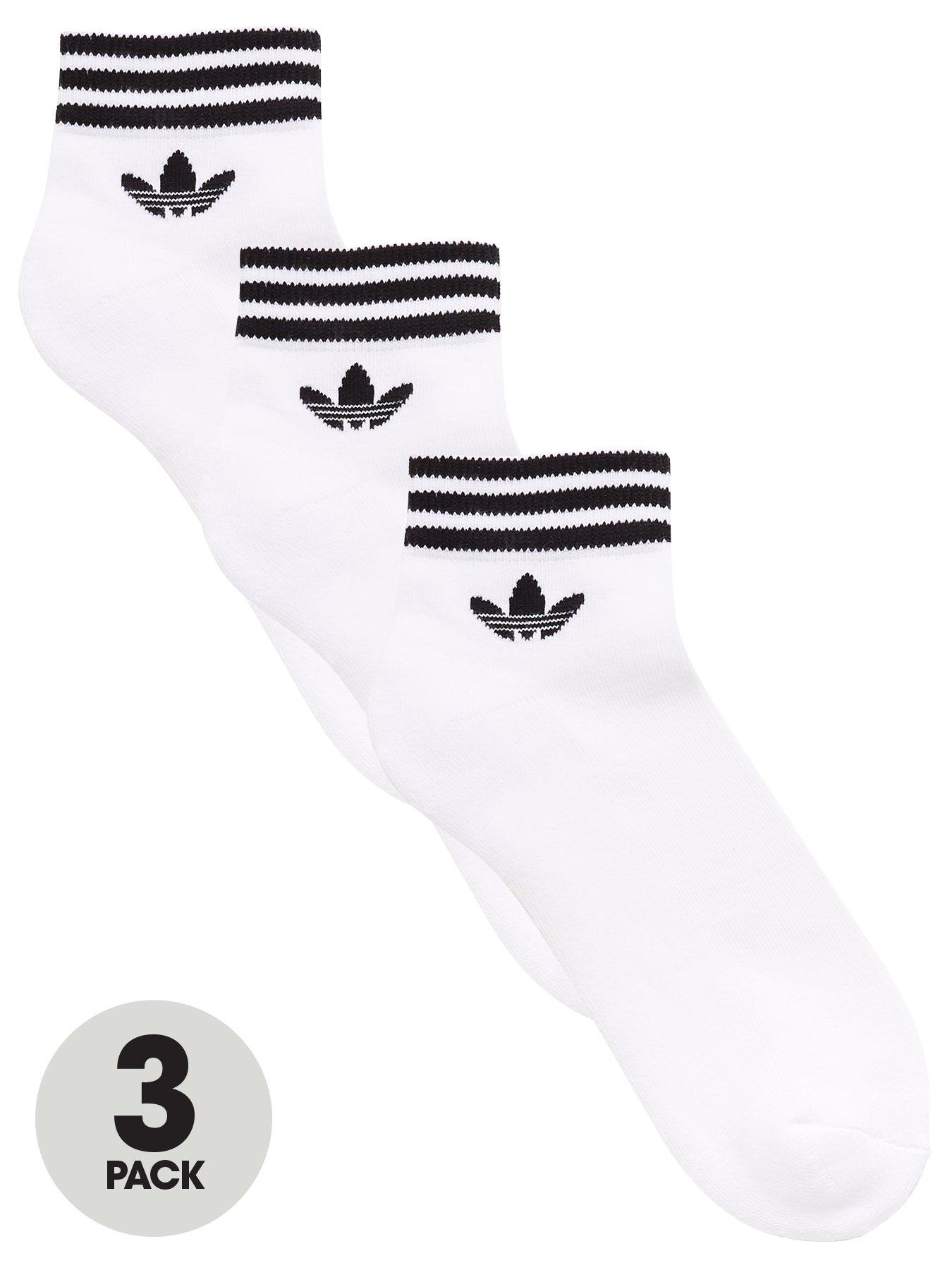 mens adidas white trainer socks