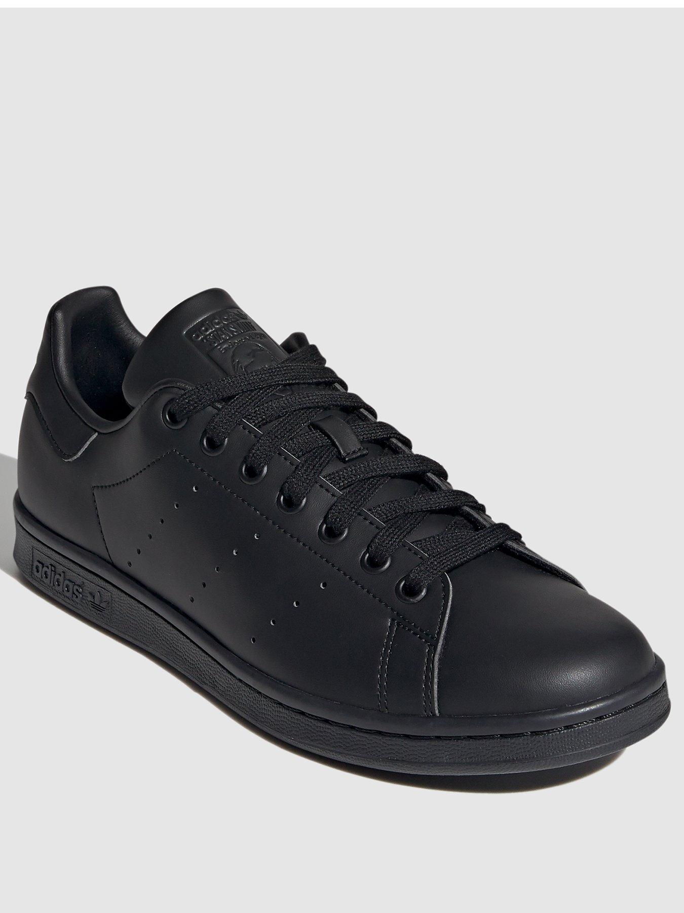 Stan smith leather on sale trainers