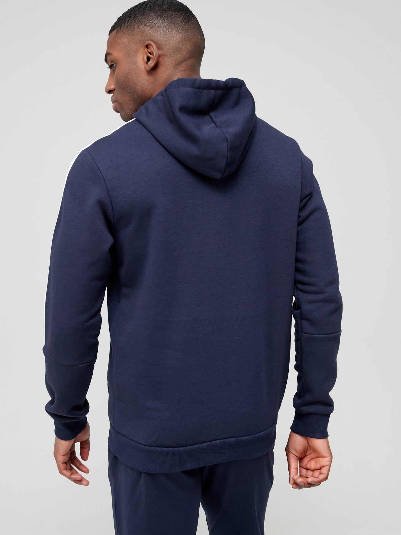 Hoodies & Sweatshirts Cut 3-Stripe Hoodie - Navy/White