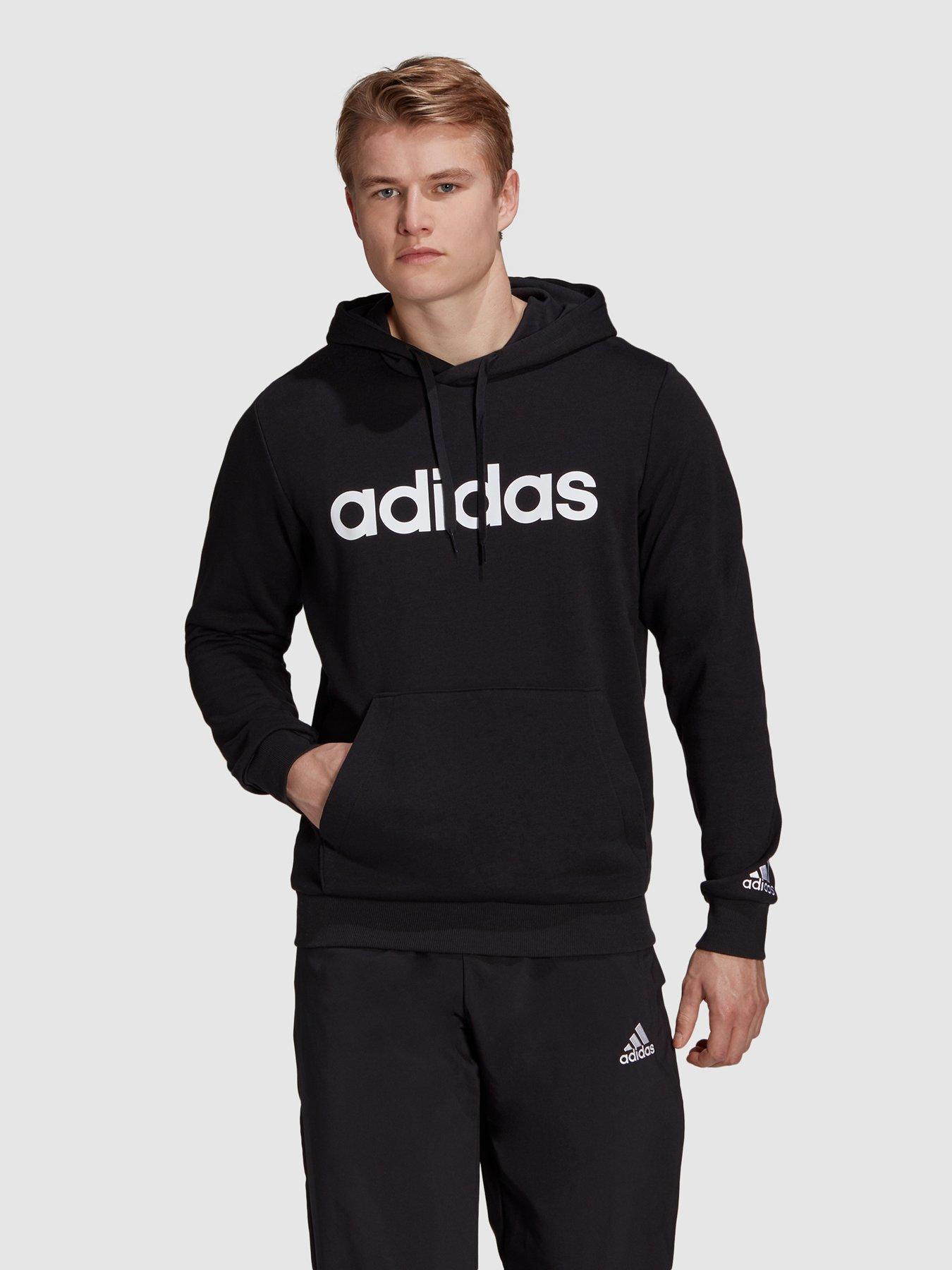 adidas black pullover hoodie