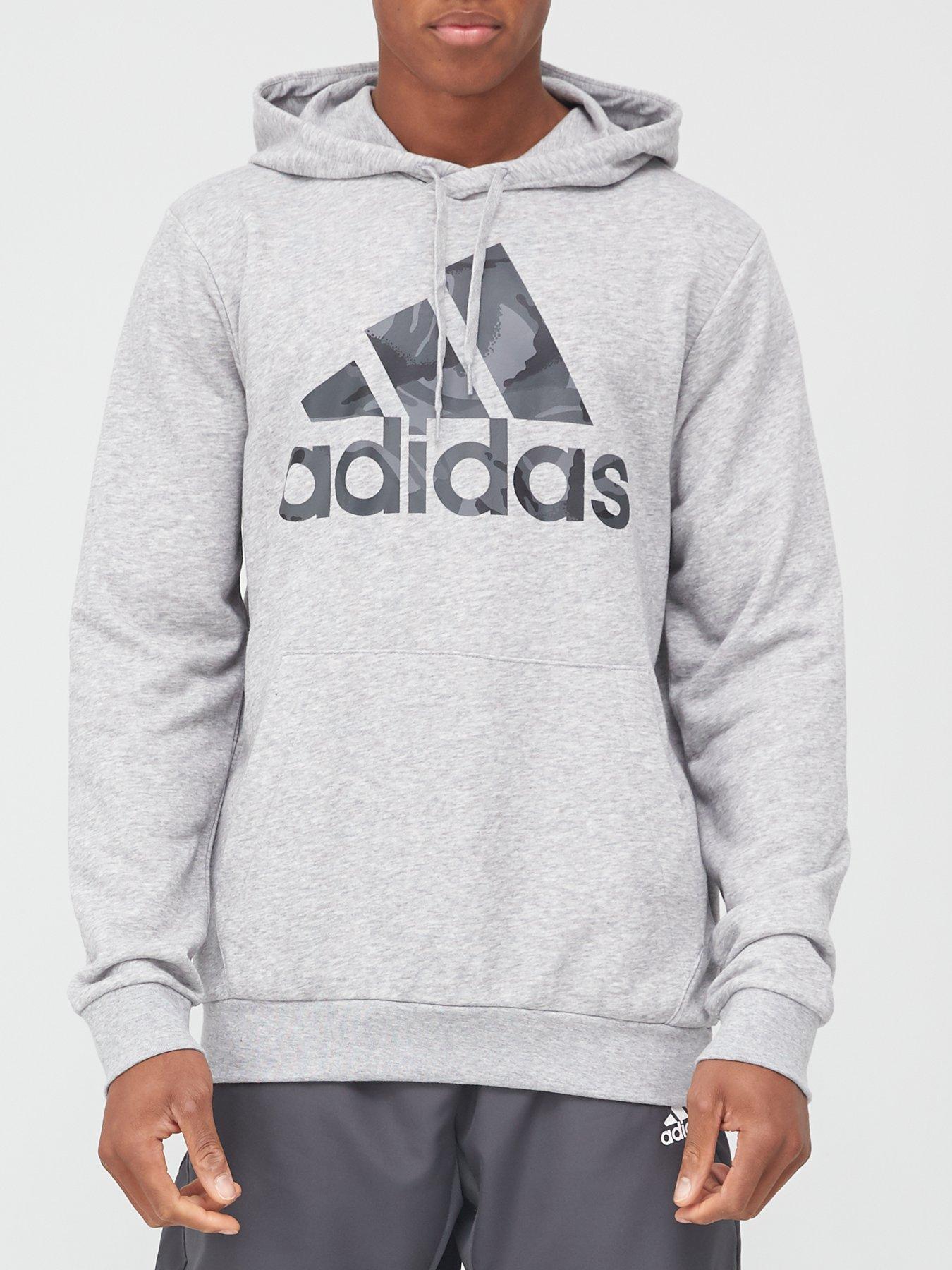 adidas camo hoodie grey