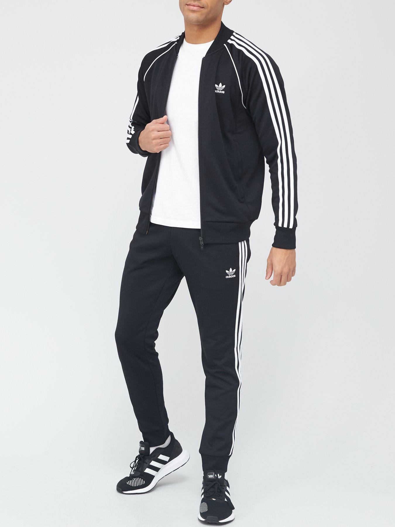 adidas Originals Superstar Track Top Black/White | very.co.uk