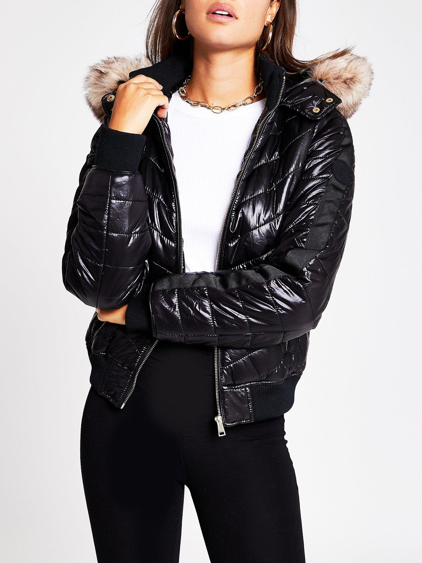 river island quilted coat