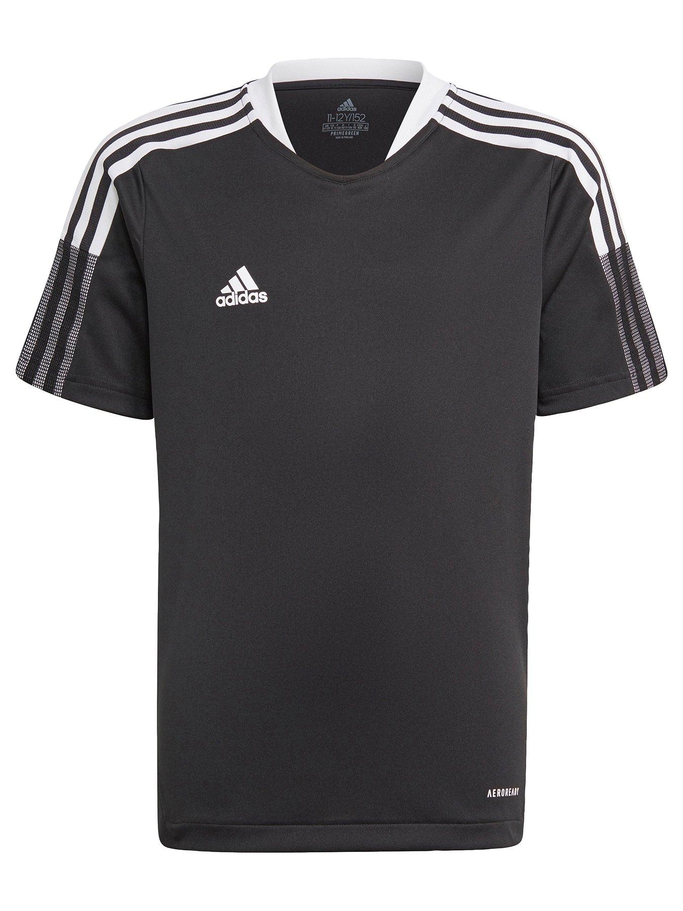 Boys, adidas Youth Tiro 21 Jersey, Black, Size 11-12 Years|11-12 YEARS