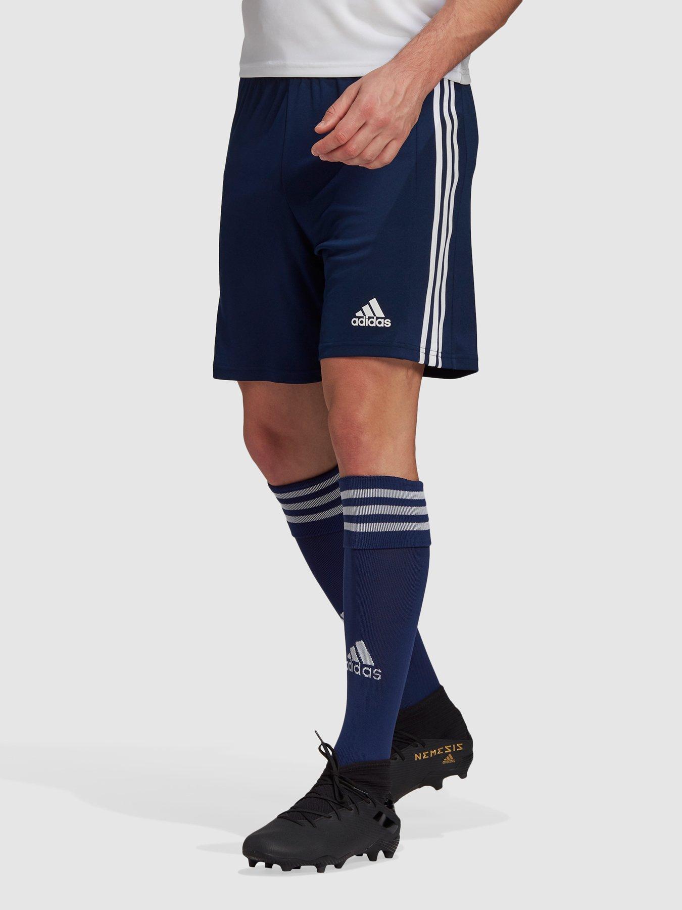 adidas mens navy blue shorts