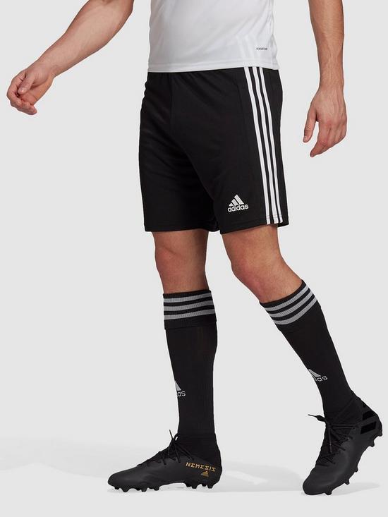 front image of adidas-mens-squad-21-short-black