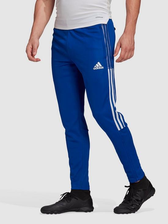 front image of adidas-mens-tiro-21-training-pant-blue