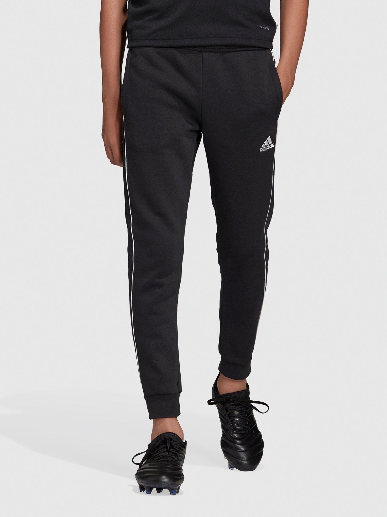 adidas Core 18 Sweat Pant | Boy's | Black/White | 5-6Y