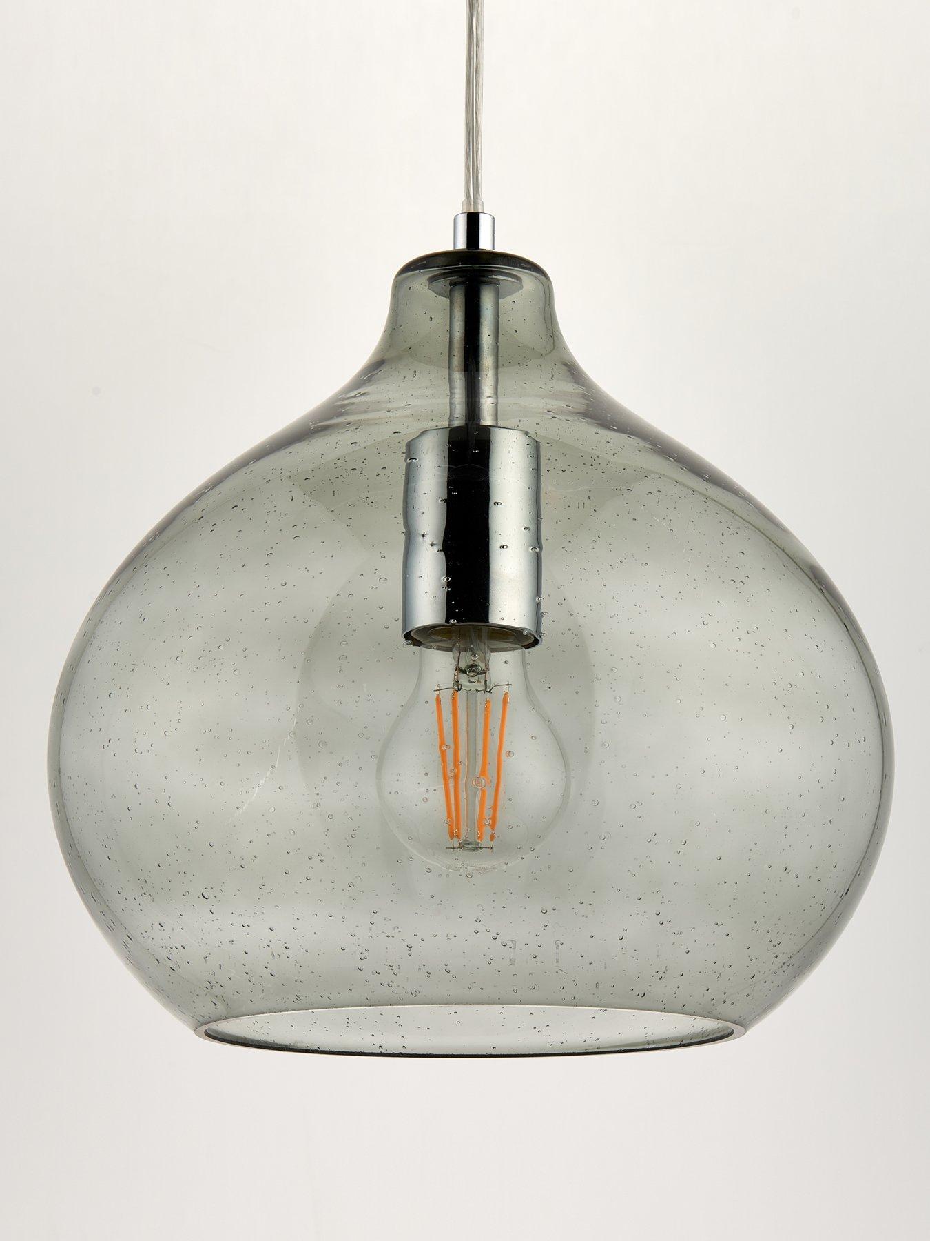 The Very Collection Dew Glass Pendant - Sage