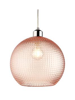 Product photograph of Very Home Naples Textured Easy Fit Pendant from very.co.uk