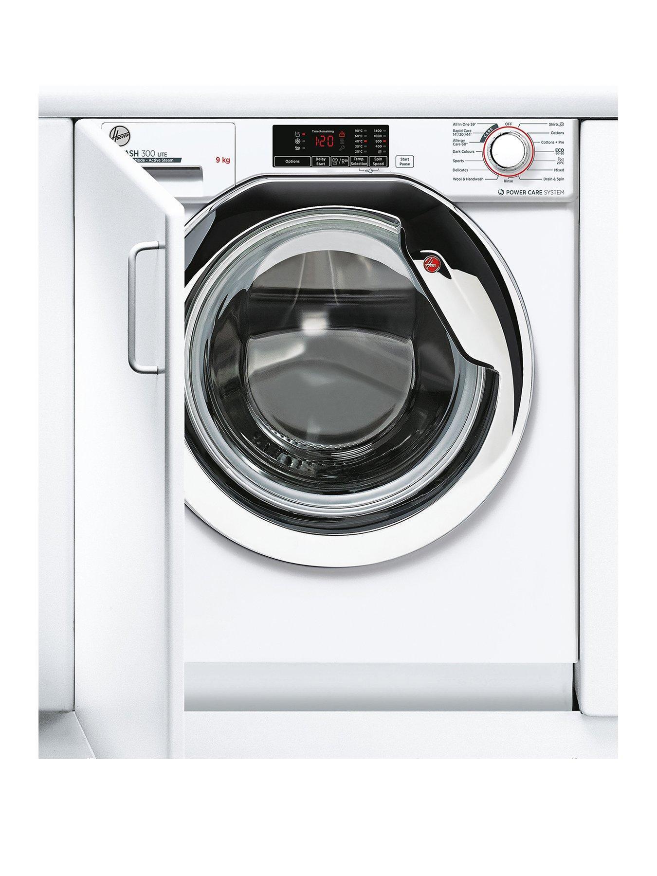 Hoover H-WASH 300 HBWS 49D1ACE Integrated 9kg Load Washing Machine with  1400 rpm Spin - White 