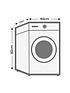  image of candy-cbw-48d1bbe1-80-8kg-load-1400rpm-spinnbspbuilt-in-washing-machine-black