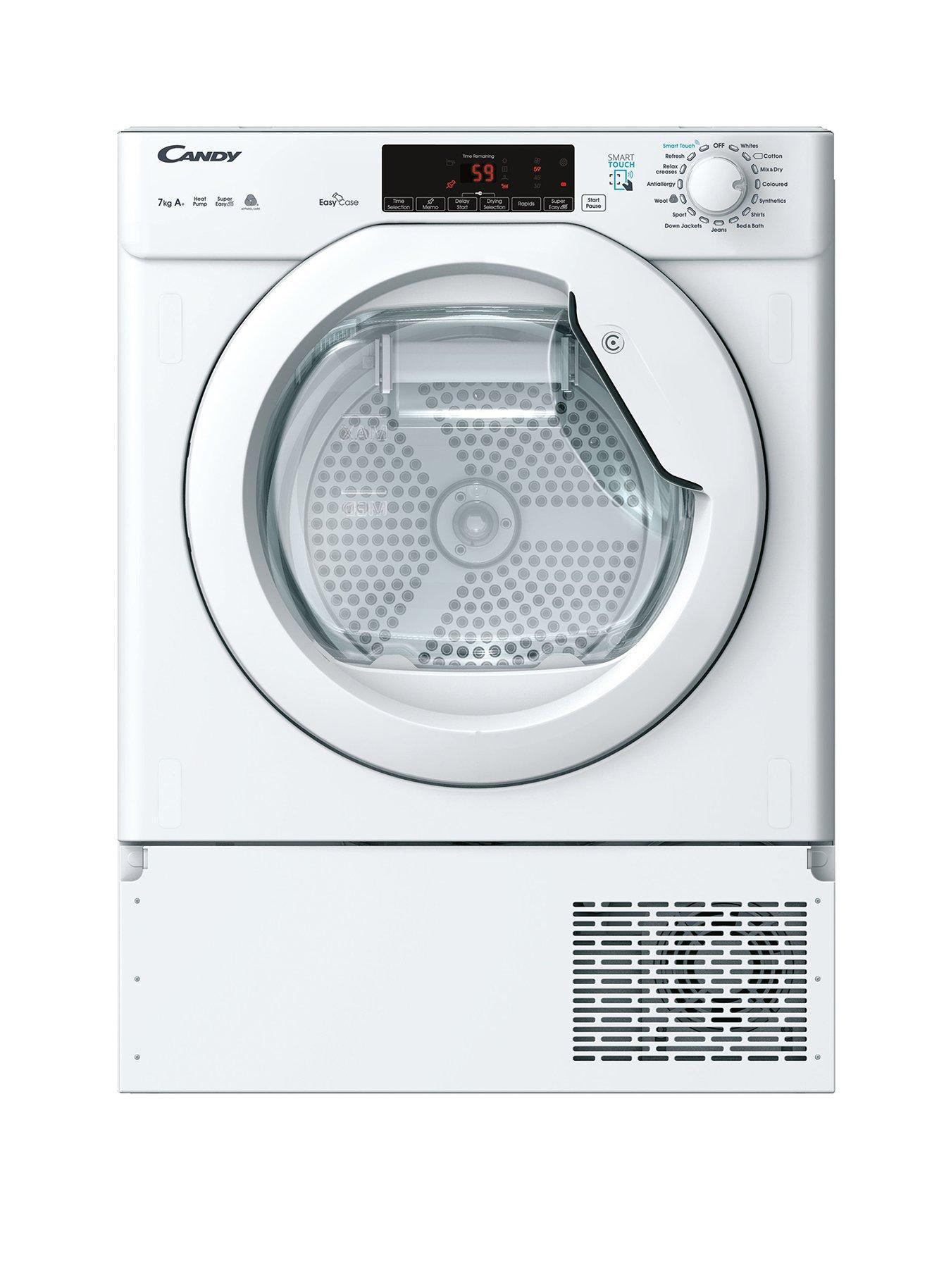 Image 1 of 8 of Candy BCTD H7A1TE-80 7kg Fully Integrated Heat Pump Tumble Dryer, A+ - White&nbsp;with Wi-fi Connectivity