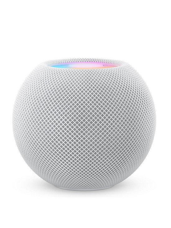 front image of apple-homepod-mini-smart-speaker-white
