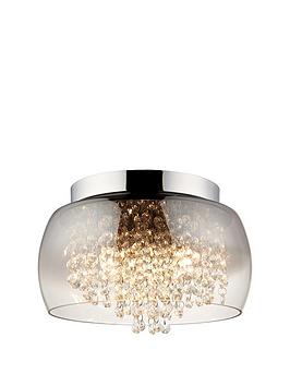 Product photograph of Alyssum Droplet Flush Ceiling Light from very.co.uk