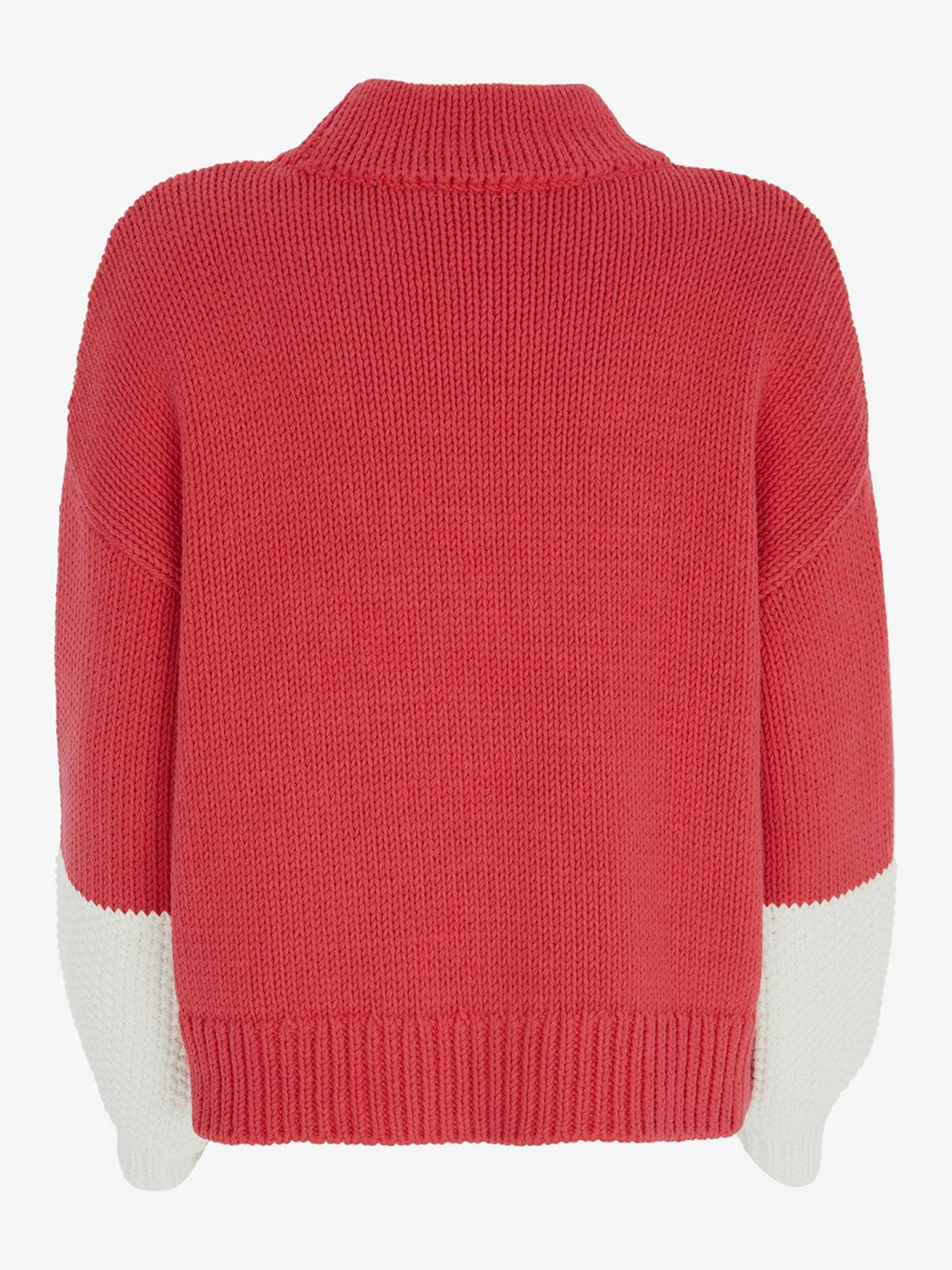 mint velvet red jumper