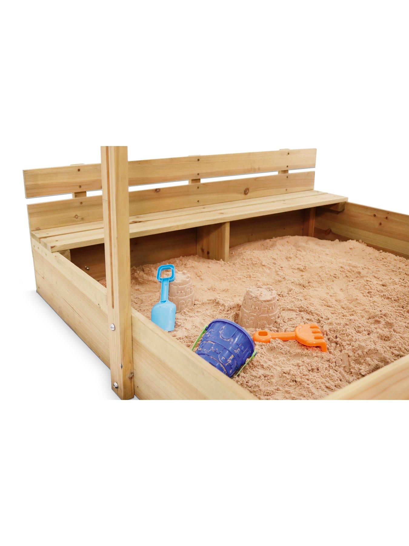 Plum Sandpit with Adjustable canopy Very.co.uk
