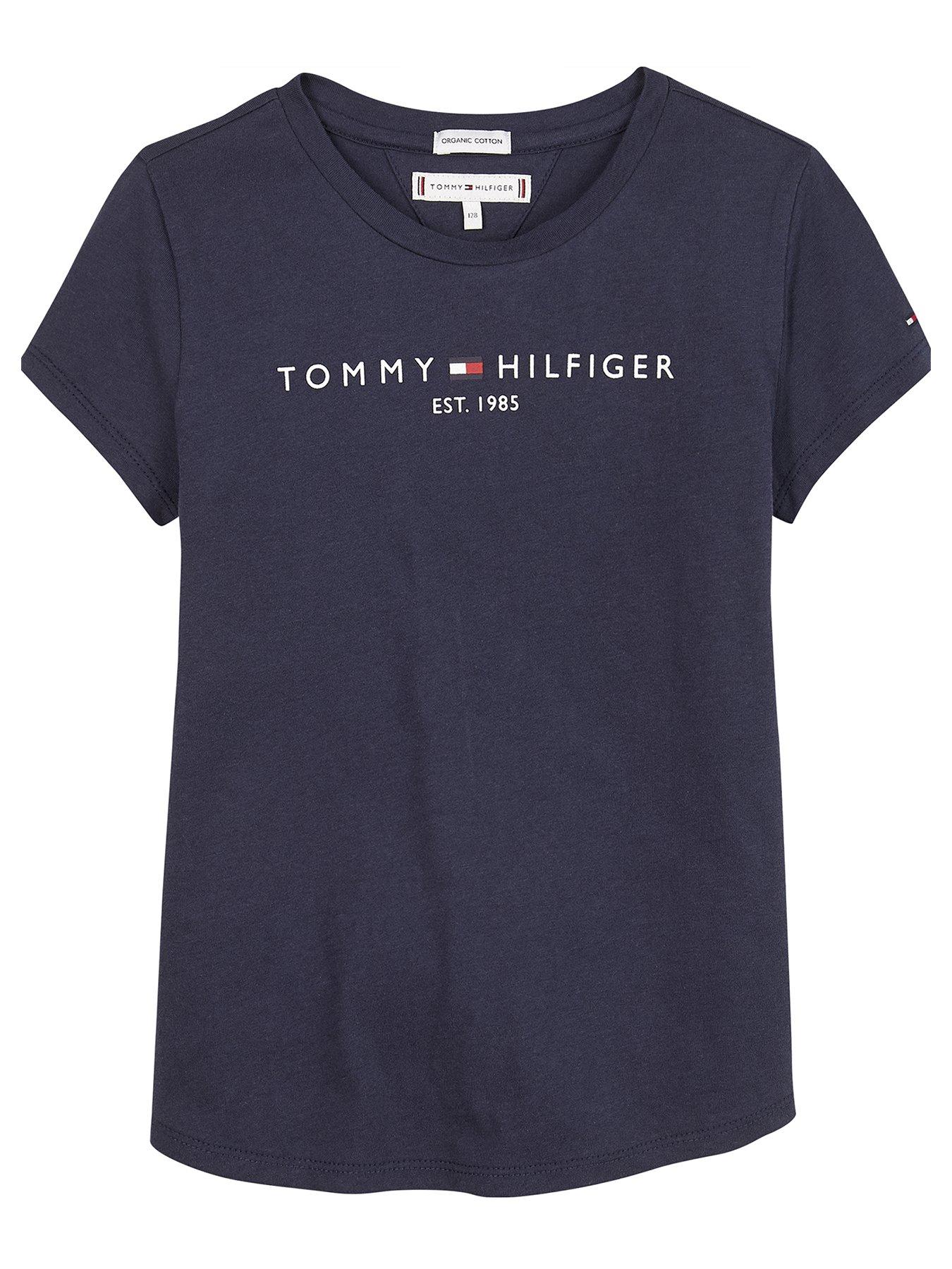undefined Girls Essential Short Sleeve T-Shirt - Navy