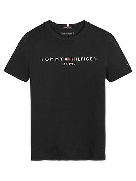tommy-hilfiger-boys-essential-logo-t-shirt-black