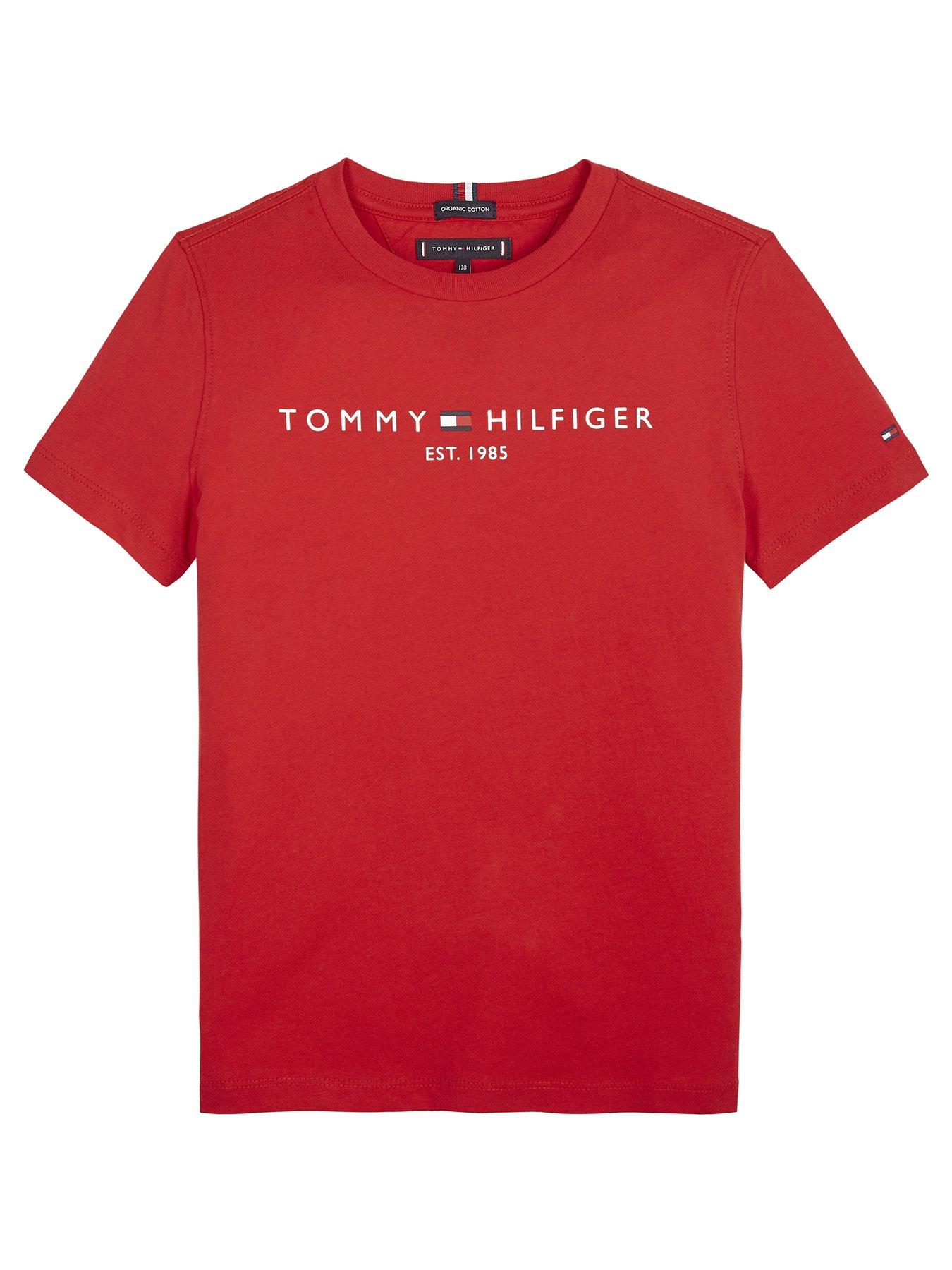 Tommy Hilfiger Boys Essential Logo T-shirt - Red