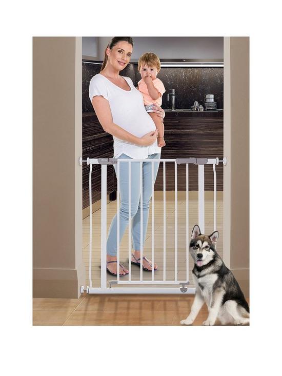 front image of dreambaby-ava-metal-safety-gate-75-81cm-white