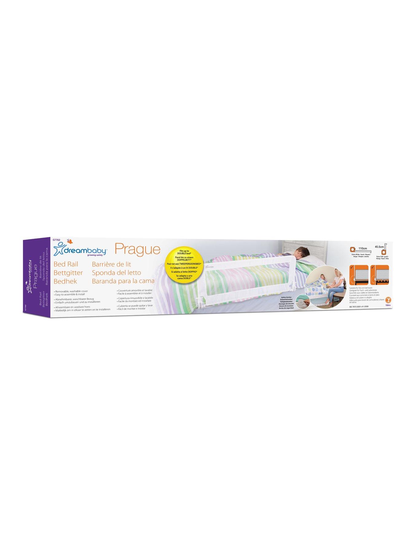 Image 4 of 4 of Dreambaby Prague Bedrail 110cm Wide x 45.5cm High - White