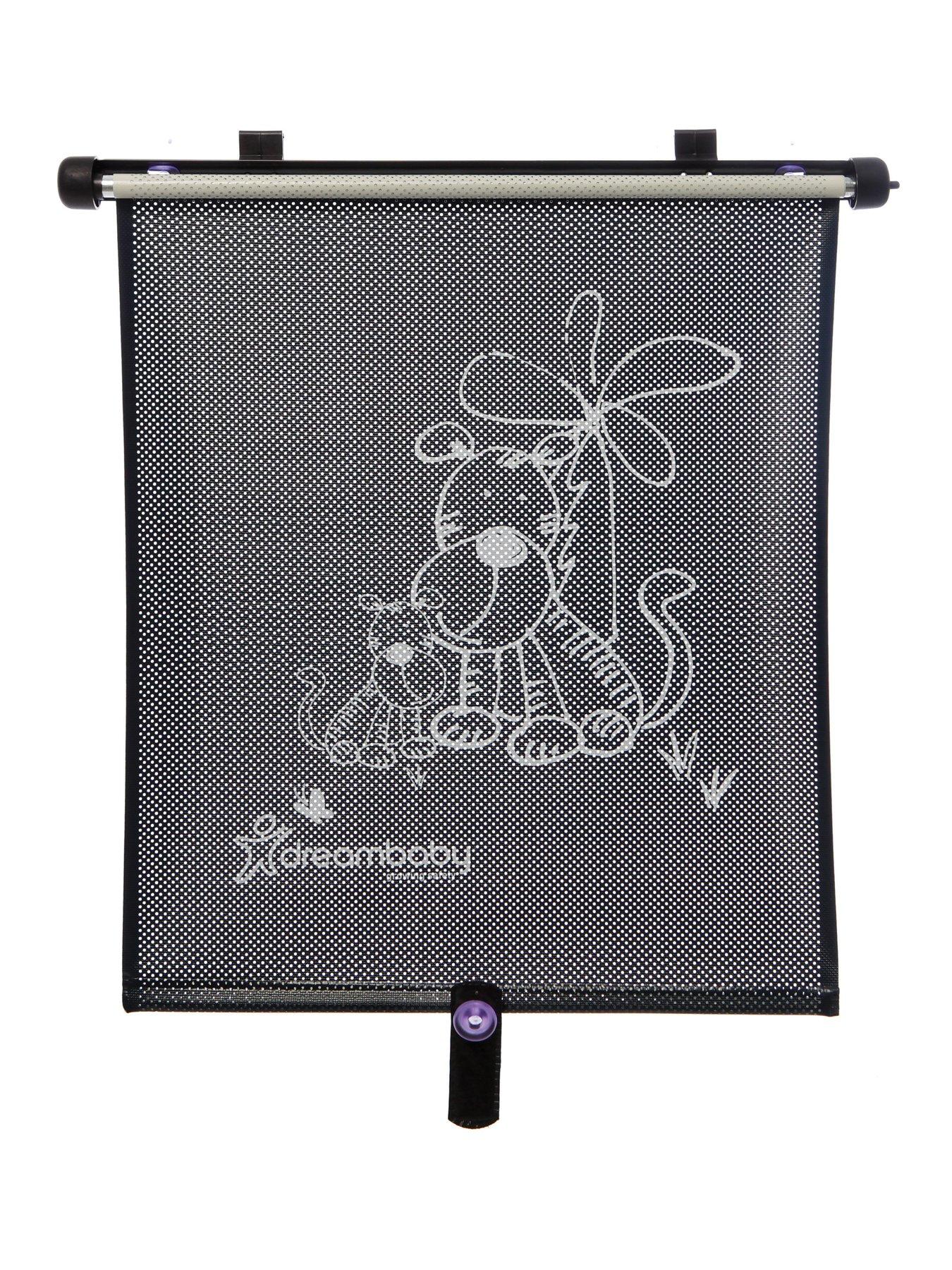 Image 2 of 4 of Dreambaby Double-Sided Zebra and Tiger Print Car Window Roller Blinds - 2 Pack