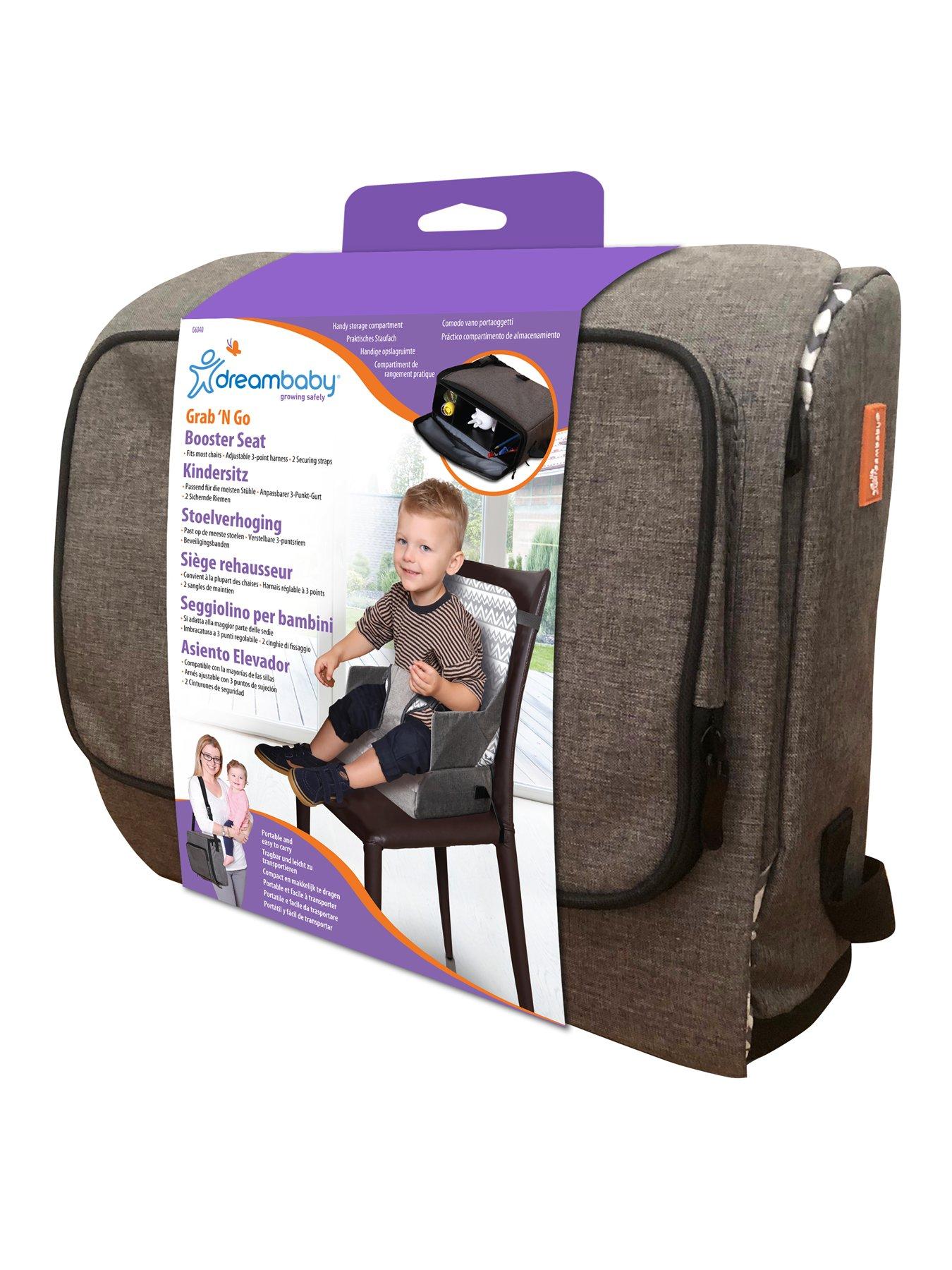 Dreambaby Feeding and Grab N Go Booster Seat with Handy Storage Very