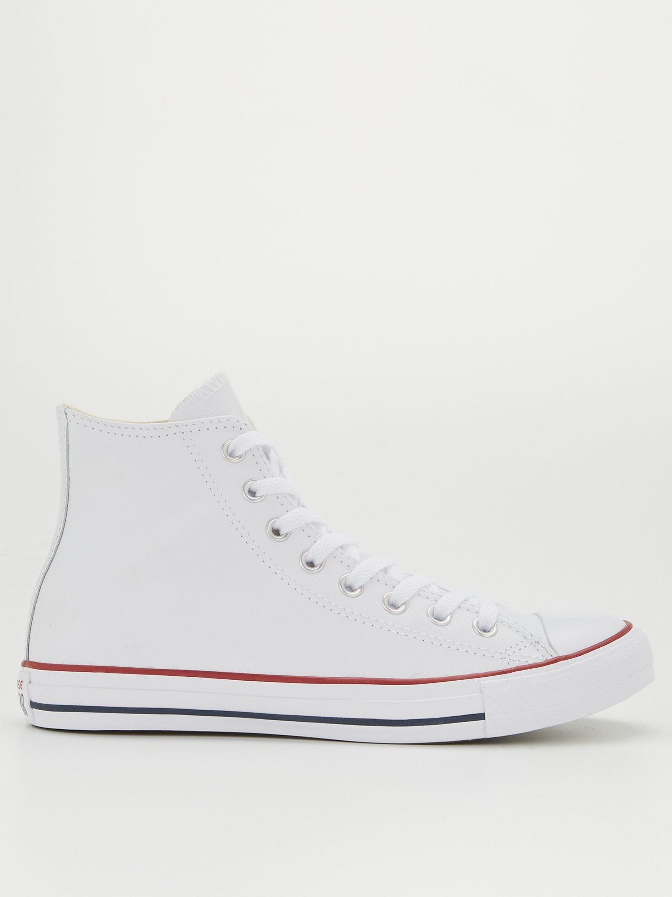 White leather best sale high tops mens